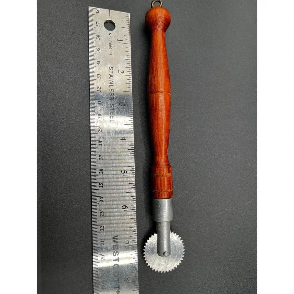 Vintage Wooden Hanging Kitchen Utensil Set Rolling Pin Meat Mallet‎ 6 Pc.